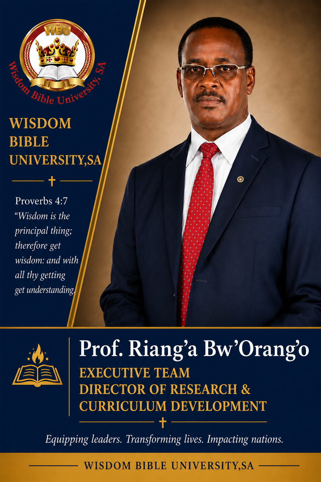 Prof. Riang’a Bw’Orang’o