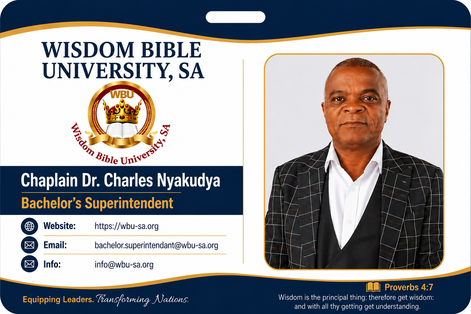 Dr. Charles Nyakutya