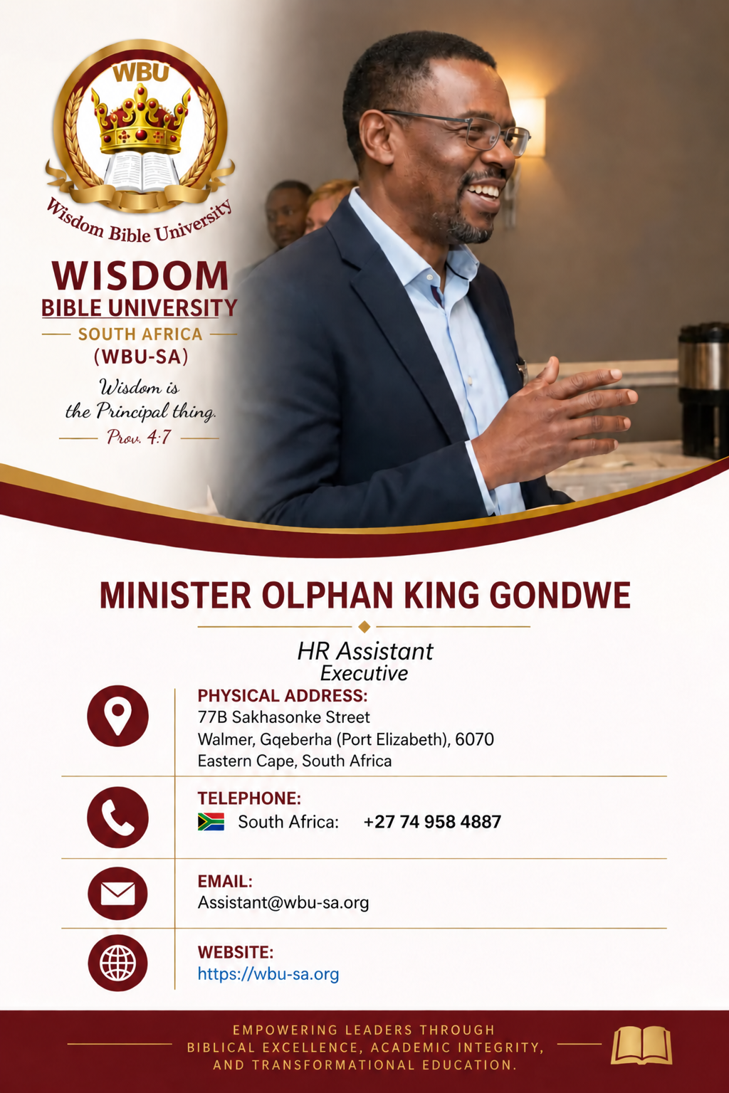 Minister Olphan King Gondwe