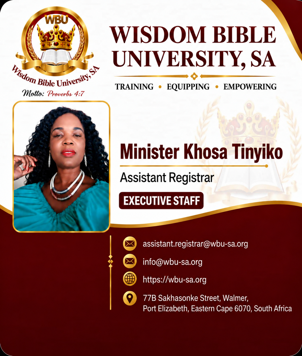 Minister Khosa Tinyiko